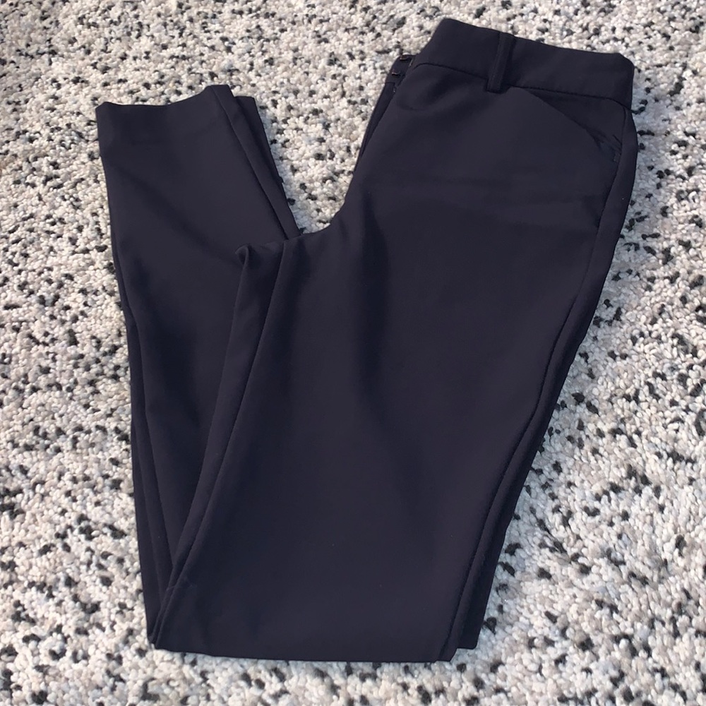 Express - Navy blue , high rise skinny pant - 0L